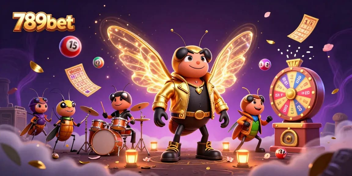 Experience the excitement of 789bet with a vibrant lottery-themed scene filled with dynamic game elements.